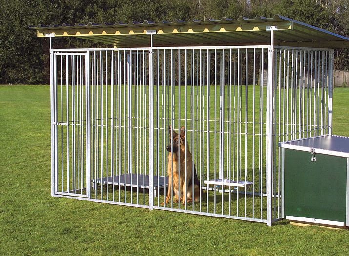 Large dog pen with roof best sale