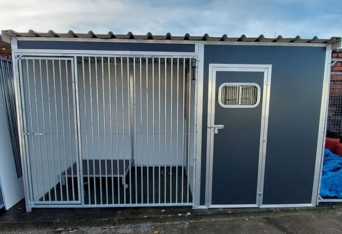 Thermoplastic dog hotsell kennel and run