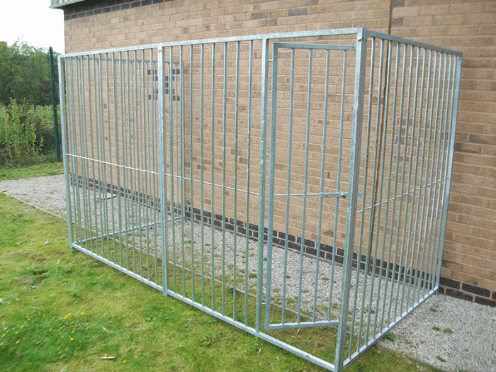 KENNELSTORE 3 Sided Bar Pro Galvanised Dog Pen Without Roof Kennelstore