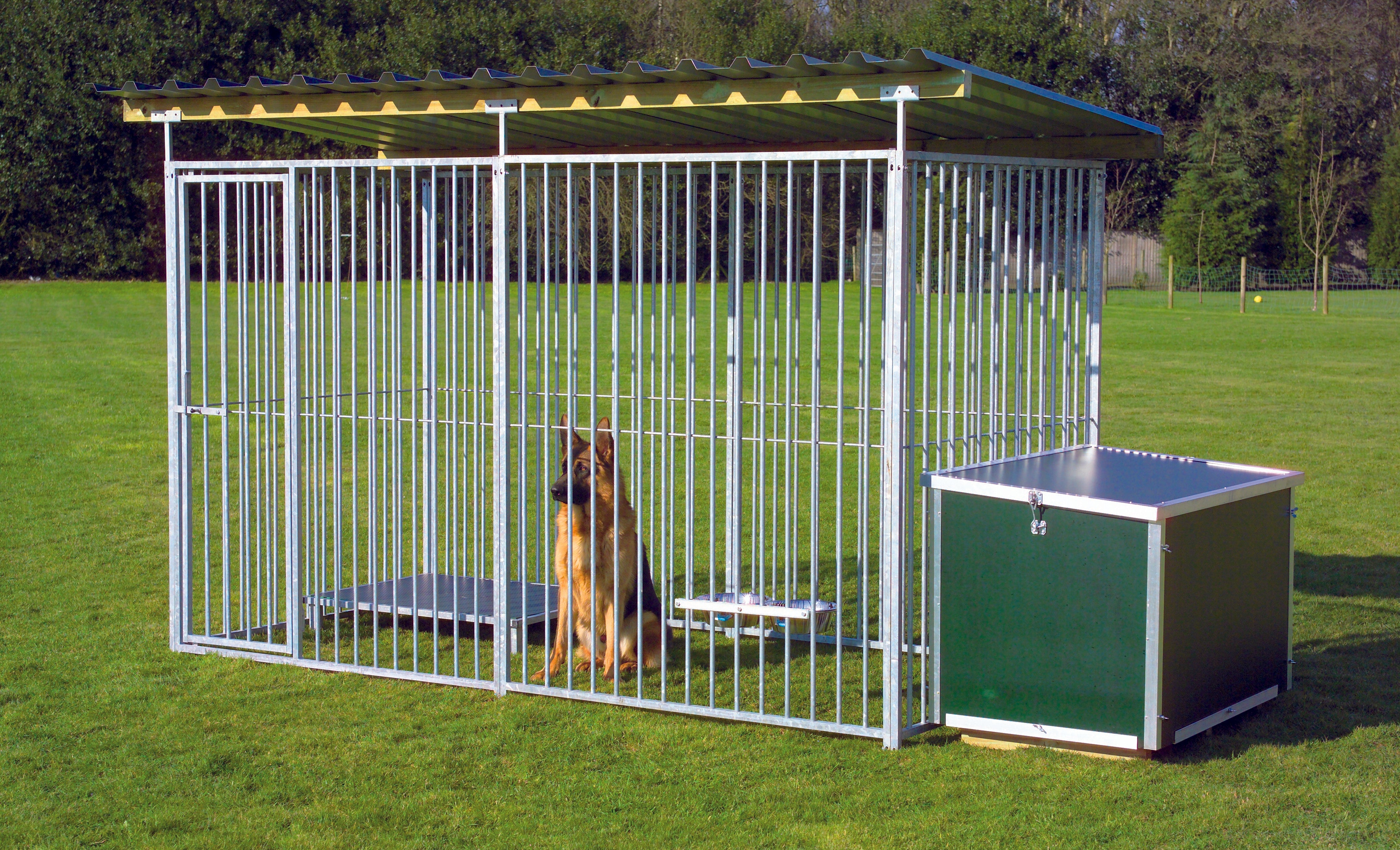 Outdoor store animal pens