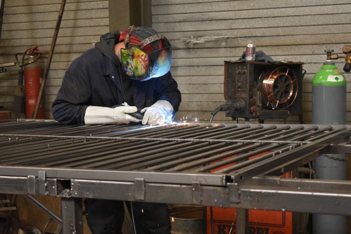 galvanised dog run panels