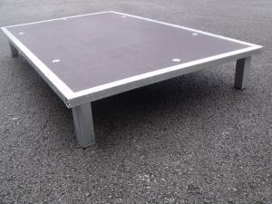 galvanised raised dog bed