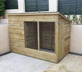 Load image into Gallery viewer, wooden dog kennel and run
