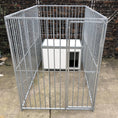 Load image into Gallery viewer, KENNELSTORE SINGLE HOLDING GALVANISED DOG PEN & THERMAL DOG CABIN 5' (Wide) x 10' (Deep)
