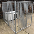 Load image into Gallery viewer, KENNELSTORE SINGLE HOLDING GALVANISED DOG PEN & THERMAL DOG CABIN 5' (Wide) x 12' (Deep)
